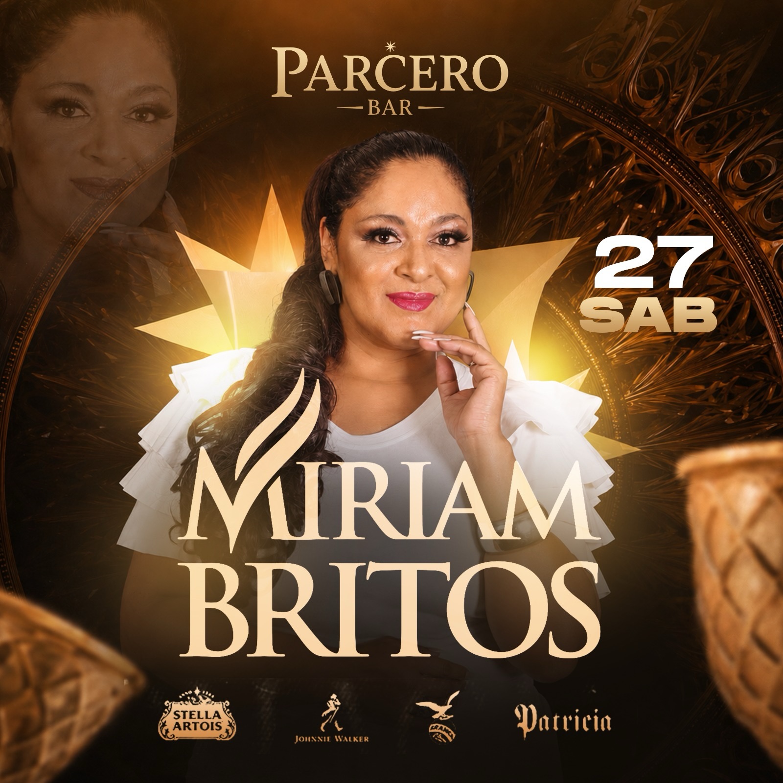Flyer Miriam Britos - Parcero Bar