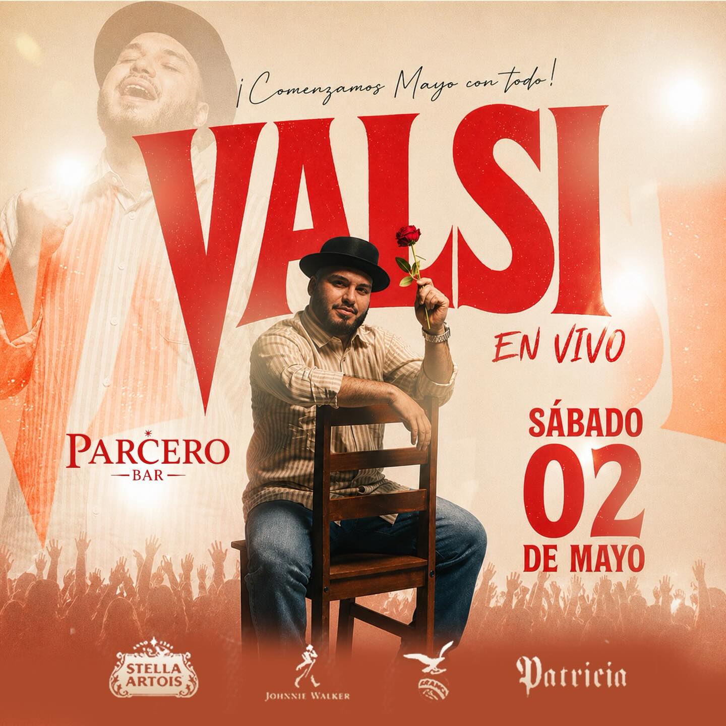Flyer Valsi En Vivo - Parcero Bar